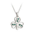 Solvar Lucky Crystal Shamrock Pendant