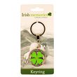 Irish Memories Lucky Four Leef Clover Spinning Keyring