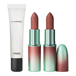 MAC MACximal Matte Lipstick Duo + Lipglass Clear