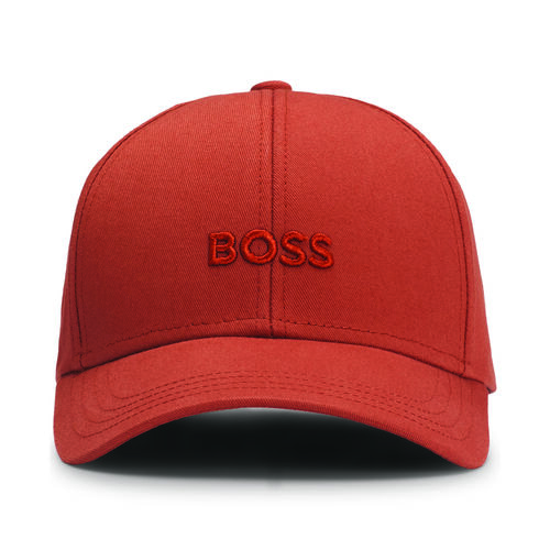 Boss Embroidered-logo cap in cotton twill