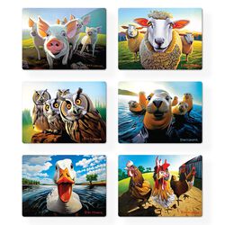 Eoin O'Connor Beyond The Herd 6 Piece Placemat Set