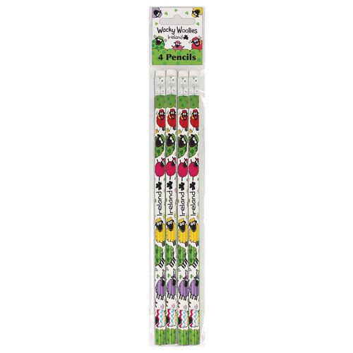 Wacky Woolies Pencil 4 Pack