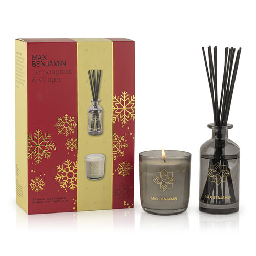 Max Benjamin Lemongrass & Ginger Candle & Diffuser Gift Set