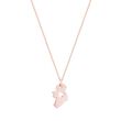 Trinity Ireland Map Shamrock Pendant