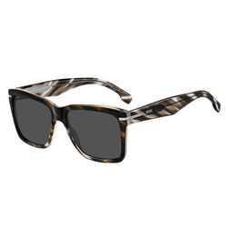 Boss BOSS 1745/S Brown Shaded Grey Rectangular Sunglasses