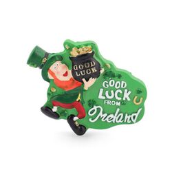 Irish Memories Dancing Leprechaun Resin Magnet