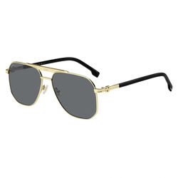 Boss BOSS 1743/S Gold Black Square Sunglasses