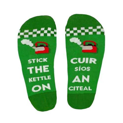 Irish Socksciety Stick The Kettle On Socks UK 3-7