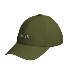 Boss Embroidered-logo cap in cotton twill