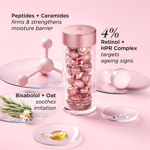 Elizabeth Arden Retinol + HPR Ceramide Skin Renewing Serum Capsules 60 Capsules