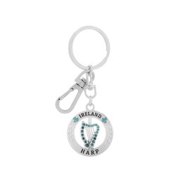 Souvenir Crystal Harp Keyring