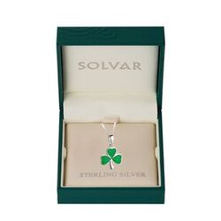 Solvar Silver Shamrock Pendant 