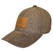 Traditional Craft Adults Brown Tweed Suede Peak Embossed Baseball Cap