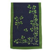 Patrick Francis Navy Shamrock Design Silk Scarf