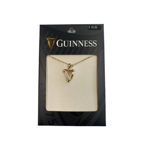 Guinness Gold Harp Pendant Small