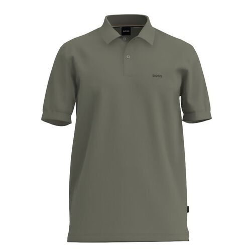 Boss Pallas Regular-fit polo shirt in cotton Light Green