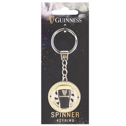Guinness Spinning Keyring Pint