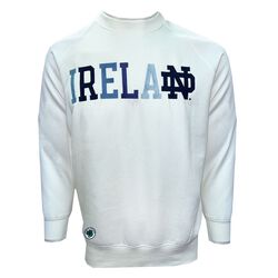 Notre Dame Cream & Blue Ireland Sweatshirt XS