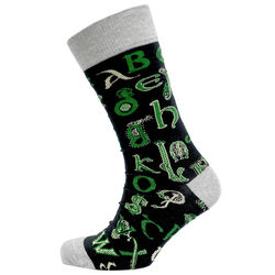 Book of Kells Book of Kells Celtic Alphabet Mens Socks One Size