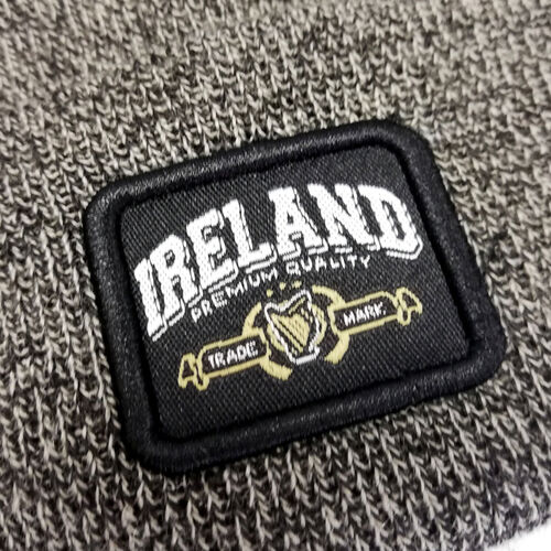 Traditional Craft Adults Black Premium Ireland Badge Knitted Hat  One Size