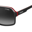 Carrera CARRERA 1001/S Black Red Square Sunglasses