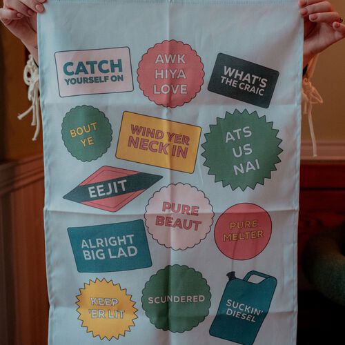 Irish Memories Irish Slogan Tea Towel