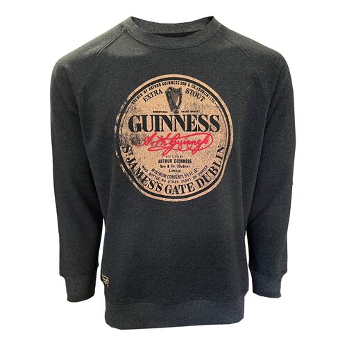 Guinness Charcoal Acid-Wash Sweatshirt  XXXL