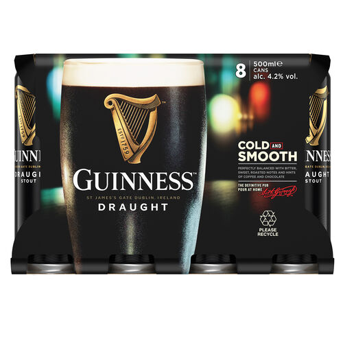Guinness Guinness 8 Pack Beer  8x50cl
