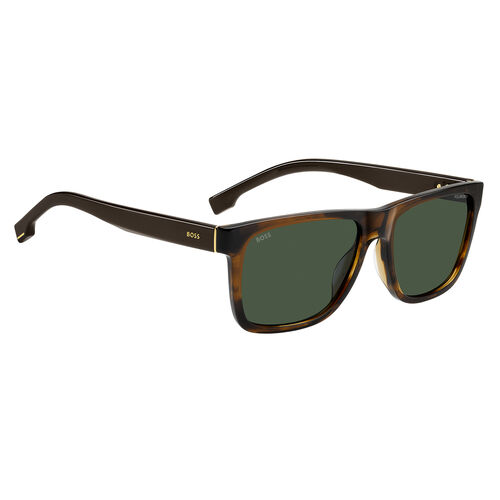 Boss BOSS 1759/G/S Brown Horn Rectangular Sunglasses