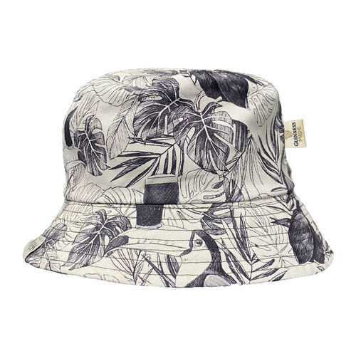 Guinness Grey & Cream Reversable Bucket Hat One Size
