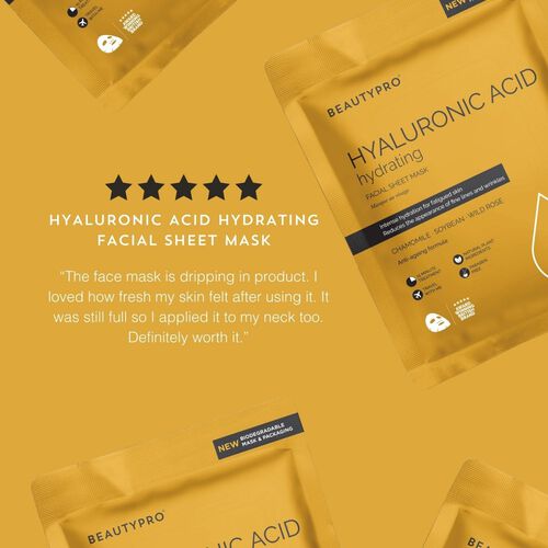 BeautyPro Hyaluronic Acid Hydrating Sheet Mask