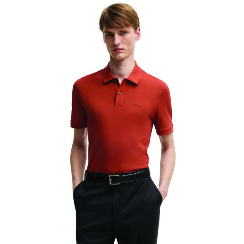 Boss Pallas logo-detail polo shirt in cotton piqué