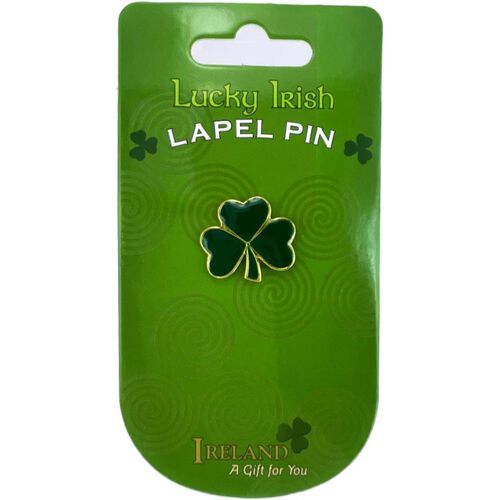 Souvenir Shamrock Lapel Pin 