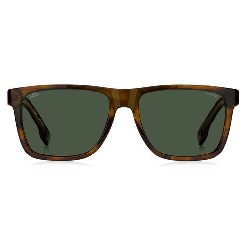 Boss BOSS 1759/G/S Brown Horn Rectangular Sunglasses