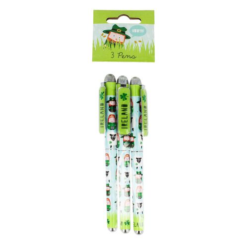 Irish Memories Leprechaun Pens 3 Pack