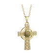 Solvar Gold Plated Marble Cross Pendant