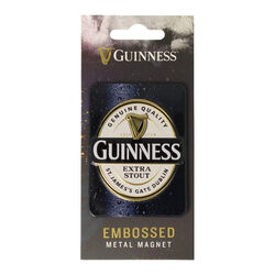 Guinness Metal Magnet Embossed Label