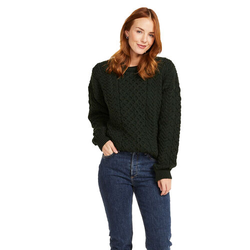 Aran Woollen Mills Traditional Unisex Aran Sweater XS