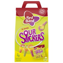 Red Band Sour Suckers Travel Box 400g