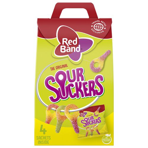 Red Band Sour Suckers Travel Box 400g