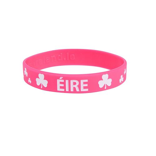 Souvenir Ireland Pink & Shamrocks Wristband