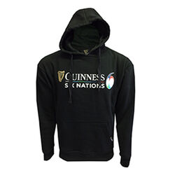 Guinness Black 6 Nations Rugby Hoodie  L