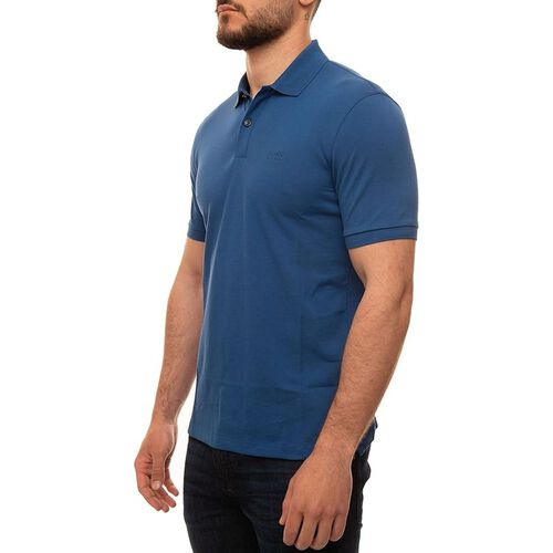 Boss Pallas Regular-fit polo shirt in cotton Blue