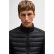 Boss Water-Repellent Padded Jacket with tonal logo Black