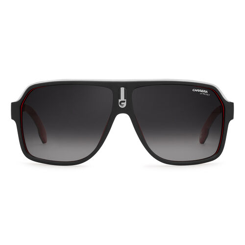 Carrera CARRERA 1001/S Black Red Square Sunglasses