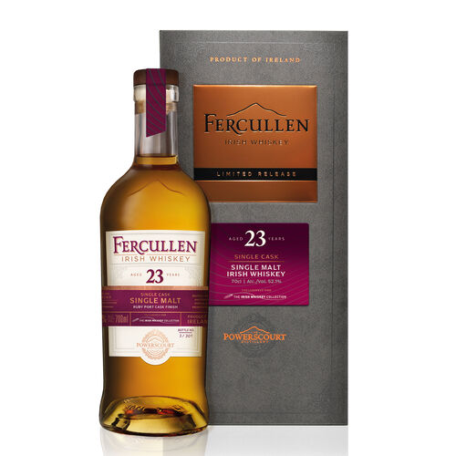 Fercullen 23 Year Old Single Malt  Ruby Port Irish Whiskey 70cl