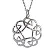 JMH Pendant Round Celtic Knot Sterling Silver