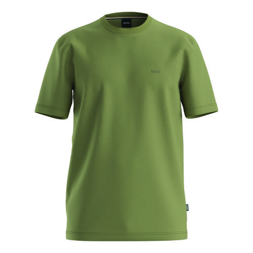 Boss Logo-detail T-shirt in cotton jersey