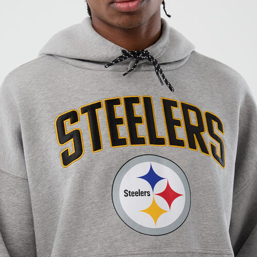 New Era Cap Pittsburgh Steelers NFL International Series Games Grey Pullover Hoodie XS