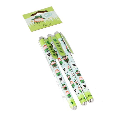 Irish Memories Leprechaun Pens 3 Pack